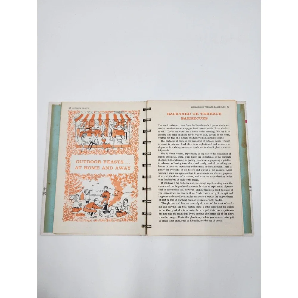 Vintage 1961 Betty Crocker Outdoor Cook Book First Edition Spiral Hardcover